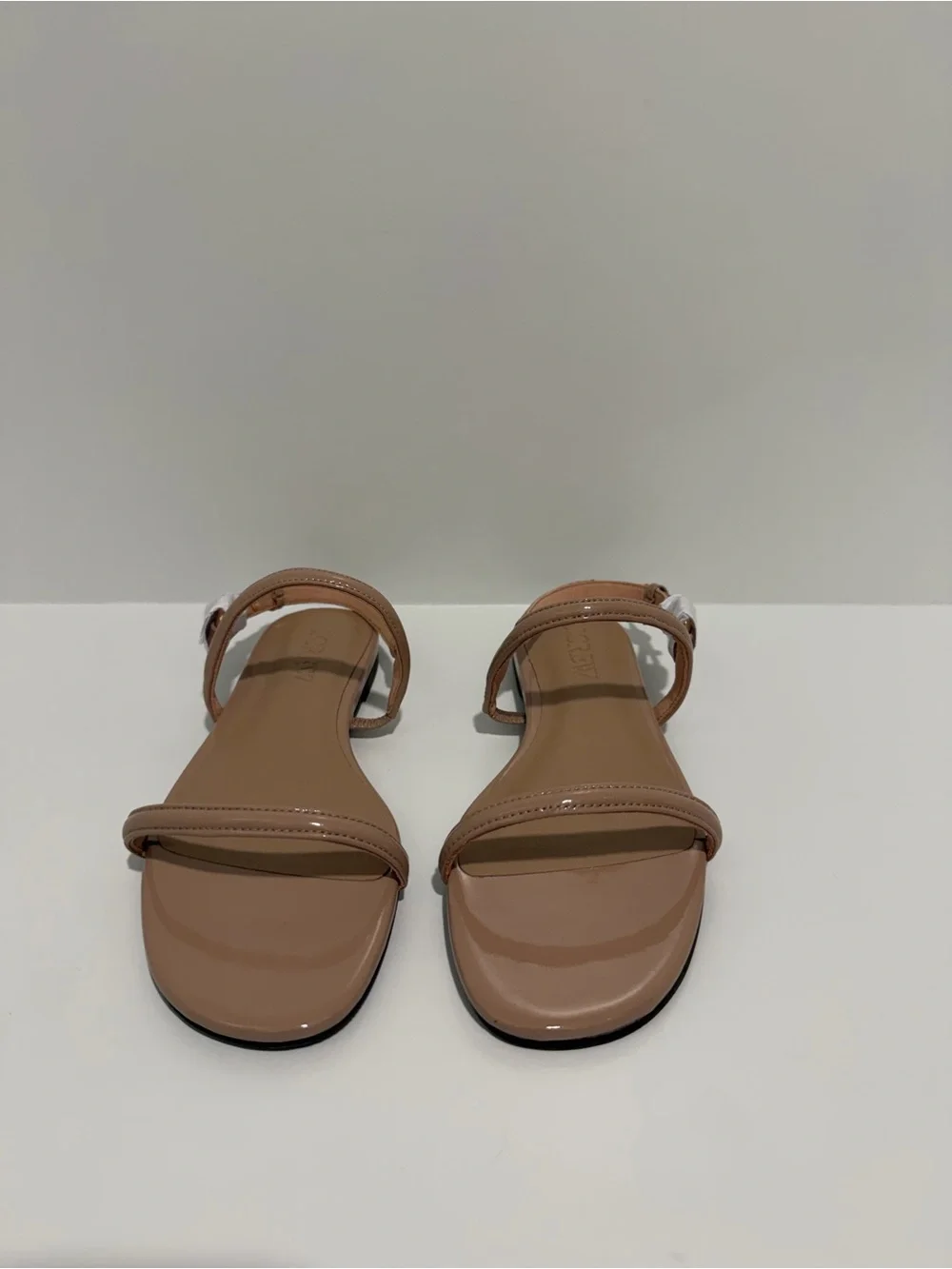 NEW J. Crew Audrey sandals in Rich Taupe patent leather size 7 CR915 $128